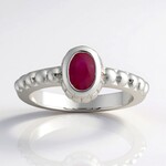 Anello in argento con Rubino della Birmania (Pallanova)