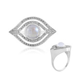 Anello in argento con Pietra di Luna Arcobaleno (de Melo Essence)