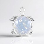 Ciondolo in argento con Quarzo Blue Moon