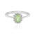 Bague en argent et Grenat vert menthe de Merelani