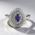 Bague en argent et Iolite de Ceylan
