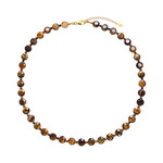 Tigerauge-Silberhalskette