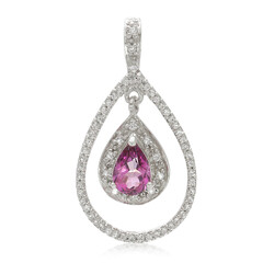 Zilveren hanger met een druiven-topaas