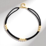 Collana in argento con Spinello Nero