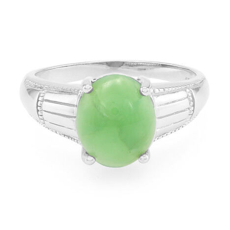 Kaiserlicher Chrysopras-Silberring