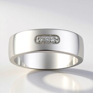 Anillo en plata con Diamante I1 (G) (Annette)