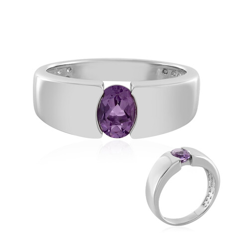 Azure Quartz Silver Ring