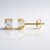 Boucles d'oreilles en or et Saphir blanc