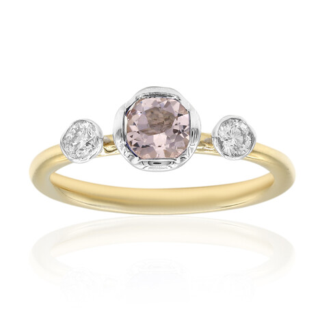 Bague en or et Morganite AAA (CIRARI)