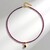 Collana in argento con Rodolite
