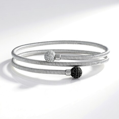 Bracciale in argento con Spinello Nero (SUHANA)