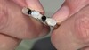 Zilveren ring met regenboog maanstenen