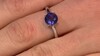 Bague en argent et Fluorite à couleur changeante