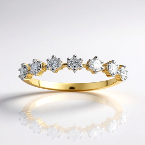 Anello in oro con Diamante SI1 (G) (Annette)