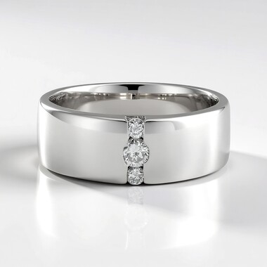 Bague en argent et Diamant I2 (H) (de Melo Essence)