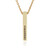 I2 Champagner-Diamant-Goldhalskette (de Melo)