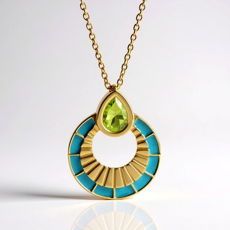 Collana in argento con Peridoto