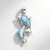 Pendentif en argent et Larimar