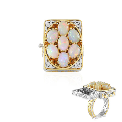 Welo-Opal-Silberring (Gems en Vogue)