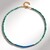 Collana in argento con Apatite Blu Neon
