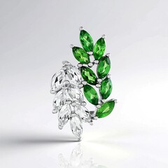 Ciondolo in argento con Apatite Verde