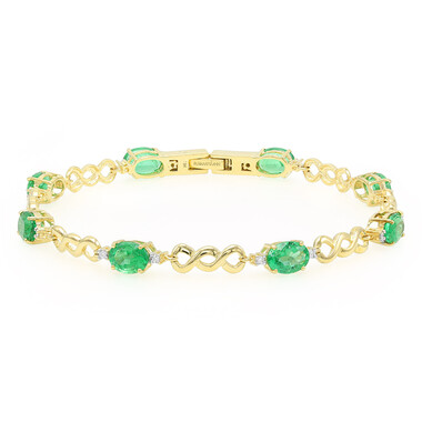 Bracelet en or et Emeraude d'Ethiopie (AMAYANI)