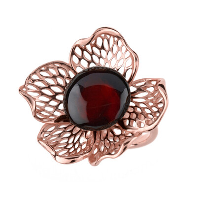 Bague en argent et Ambre cerise de la Baltique  (dagen)