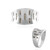 I2 Champagner-Diamant-Silberring (de Melo)