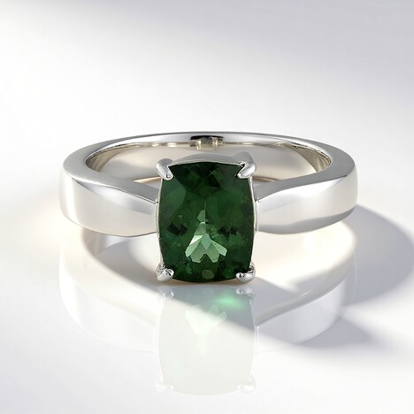Anello in argento con Apatite Cromo