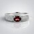 Anello in argento con Zircone Rosa