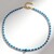 Collana in argento con Apatite Blu Neon (Riya)