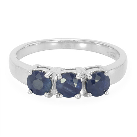 Anillo en plata con Zafiro de Laos