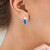 Orecchini in argento con Topazio Blu Indaco