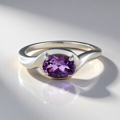 Bague en argent et Quartz azur