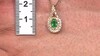 Colgante en plata con Esmeralda de Zambia