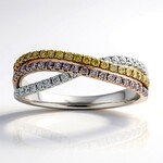 Anello in oro con Diamante Rosa SI2 (CIRARI)