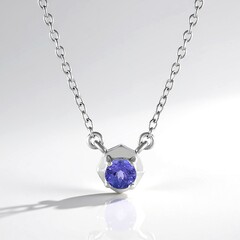 Collana in argento con Tanzanite (de Melo)