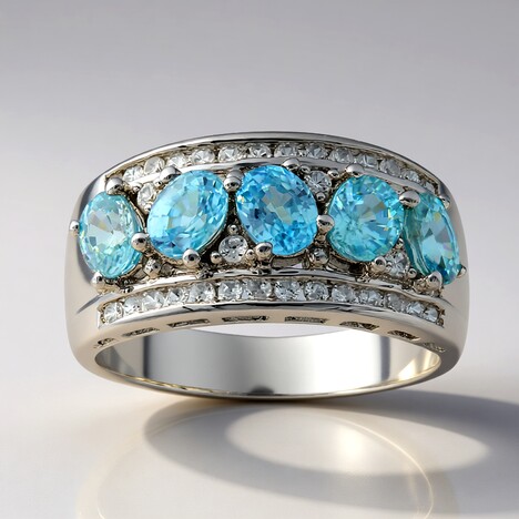 Bague en argent et Zircon de Ratanakiri