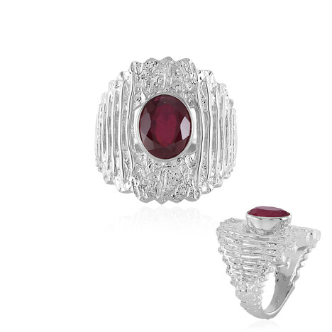 Anello in argento con Rubino del Madagascar (de Melo)