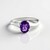 Anello in argento con Ametista Siberiana