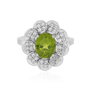 Anello in argento con Peridoto