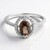 Anello in argento con Zircone Cannella