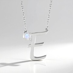 Collana in argento con Pietra di Luna Arcobaleno