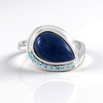 Blauer Opal-Silberring (KM by Juwelo)