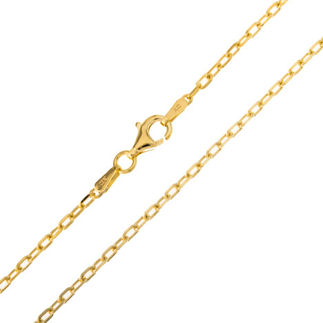 Silber-Ankerkette - 4,7 g - 50 cm - vergoldet