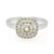 Fancy Diamond Silver Ring