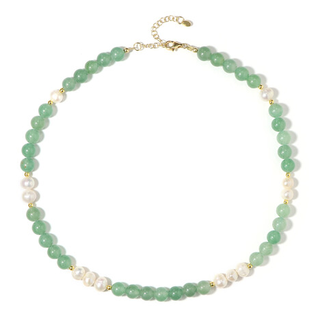 Edelstein-Silberhalskette