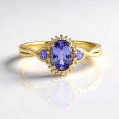 Anello in argento con Tanzanite