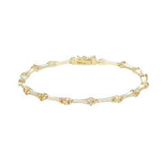 Citrine Silver Bracelet (Adela Silber)