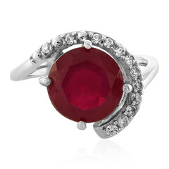 Anillo en plata con Rubí de Madagascar